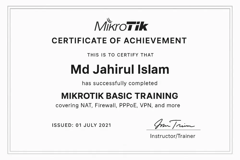 MikroTik Basic Training